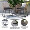 Flash Furniture Natural Rattan Rope Chairs & Black Cushions, PK 2 TW-VN015-15-NAT-GG - alternate 2